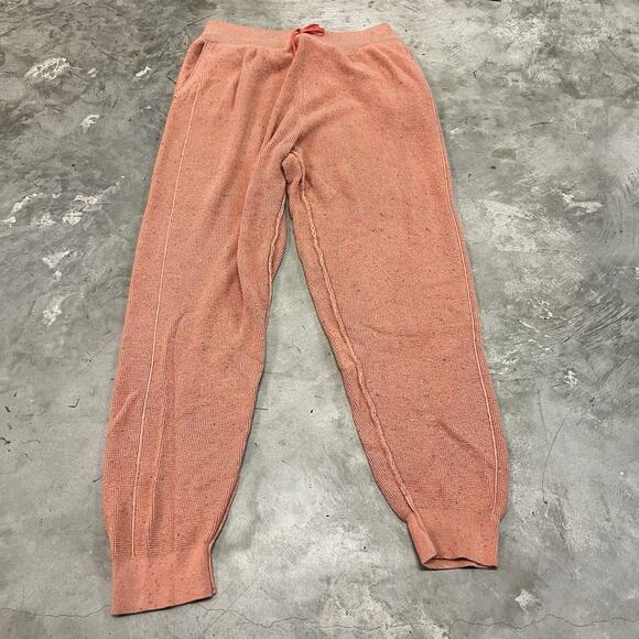 Anthropologie Daily Practice Pink Speckled Sweatpants Size Large - Picture 1 of 9